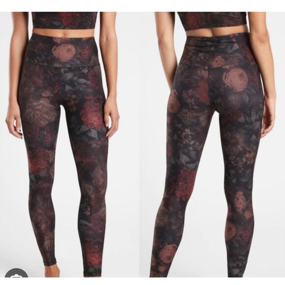 Athleta Conscious Crop /Workout /Yoga set Norwegian leggings/ Elation/ ST Tall - Picture 7 of 11